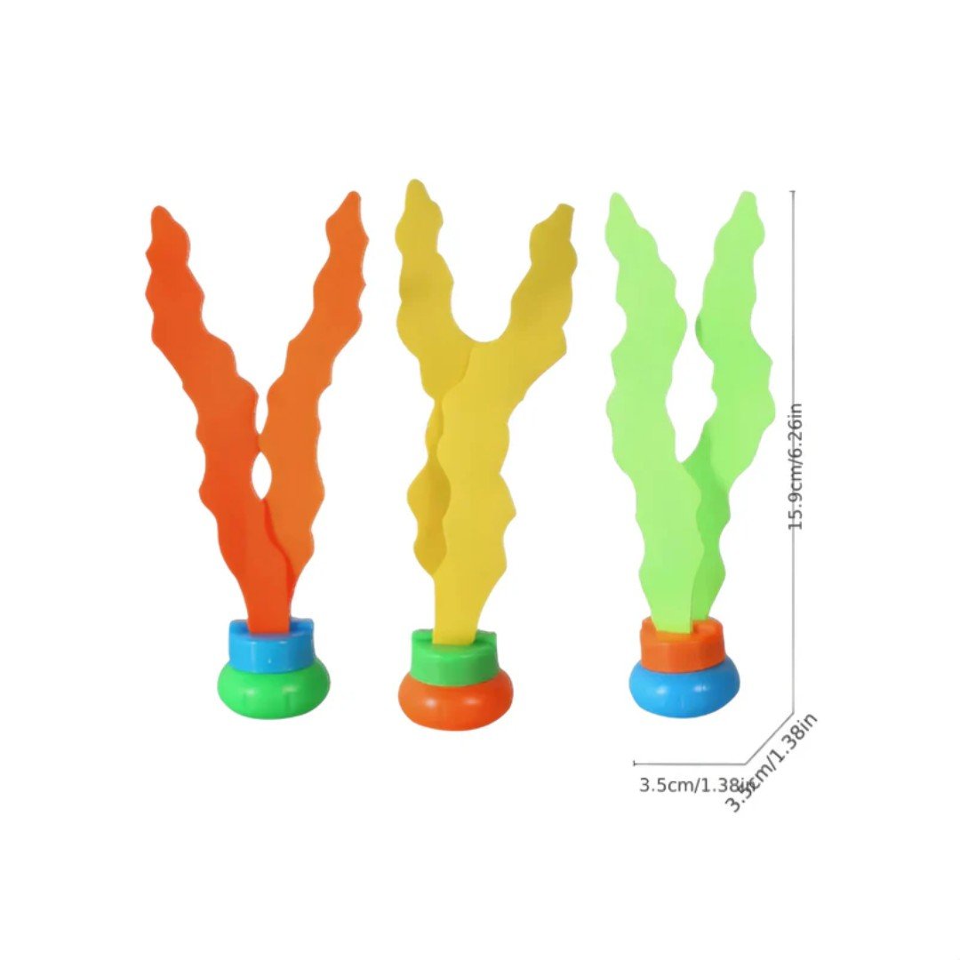 Pool Diving Toy Set, Aquatic Plant Throwing Game