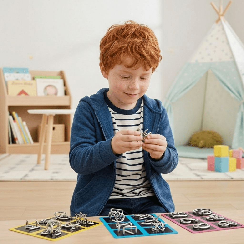 Portable Brain Teaser Puzzle for Kids