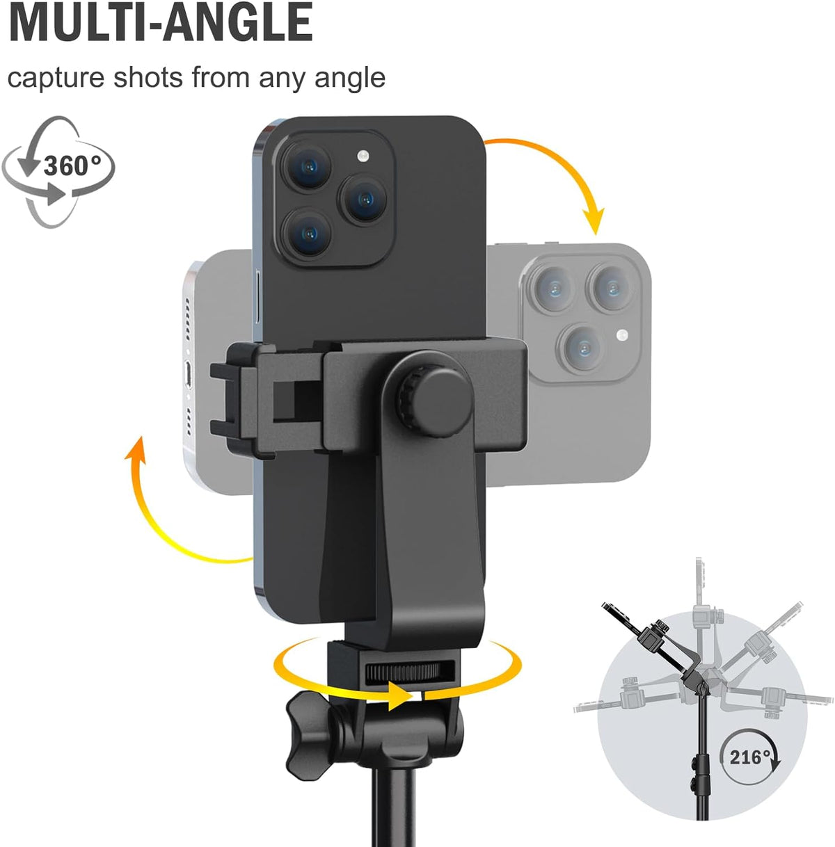 Portable Tripod Mount Stand for Mobile Phone & Camera