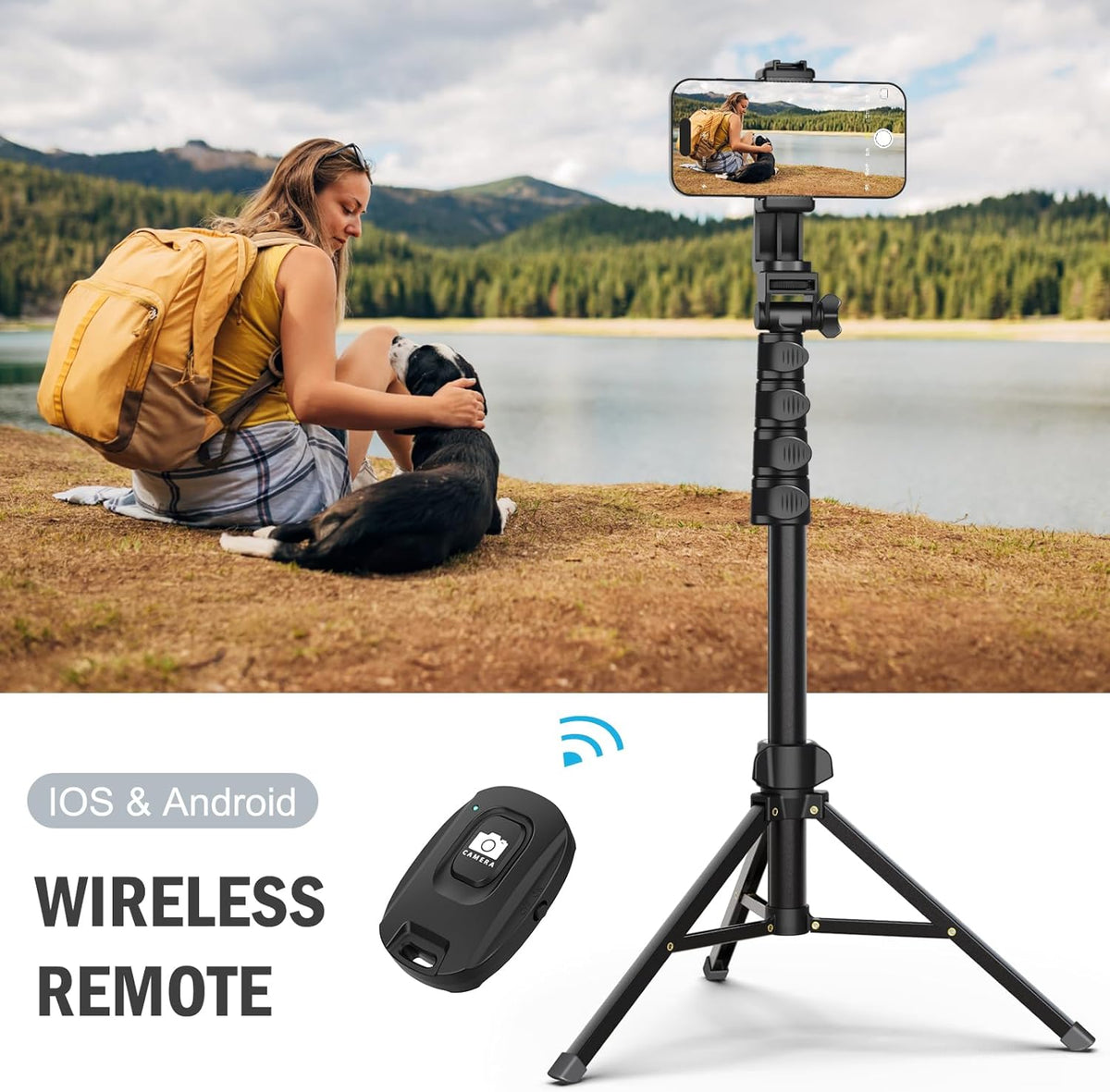 Portable Tripod Mount Stand for Mobile Phone & Camera