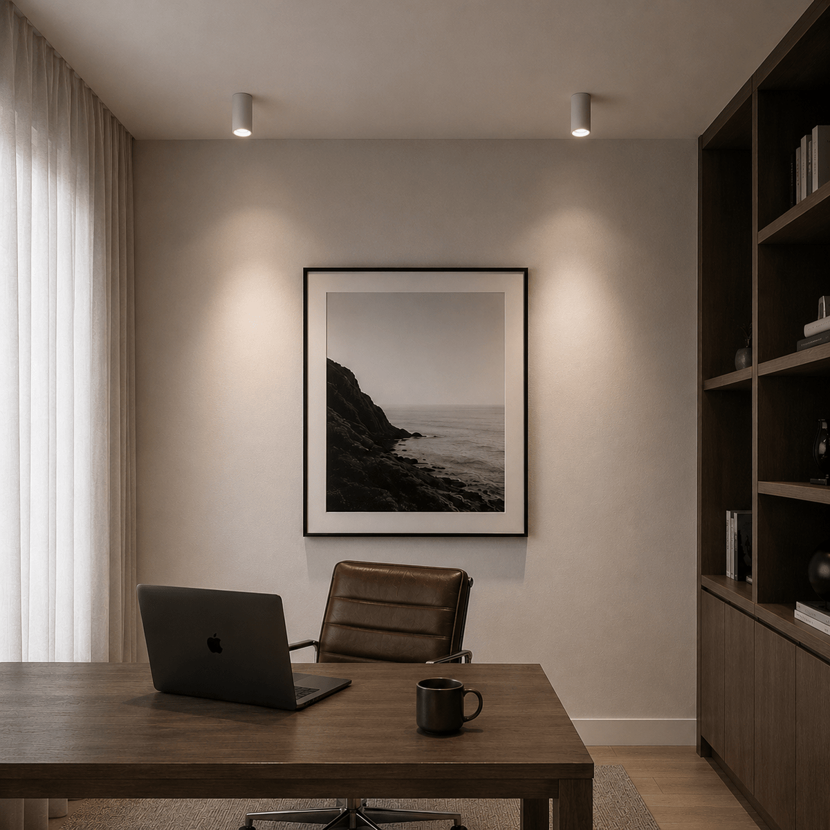 Porto Surface Mounted LED Downlight - Long Barrel Design