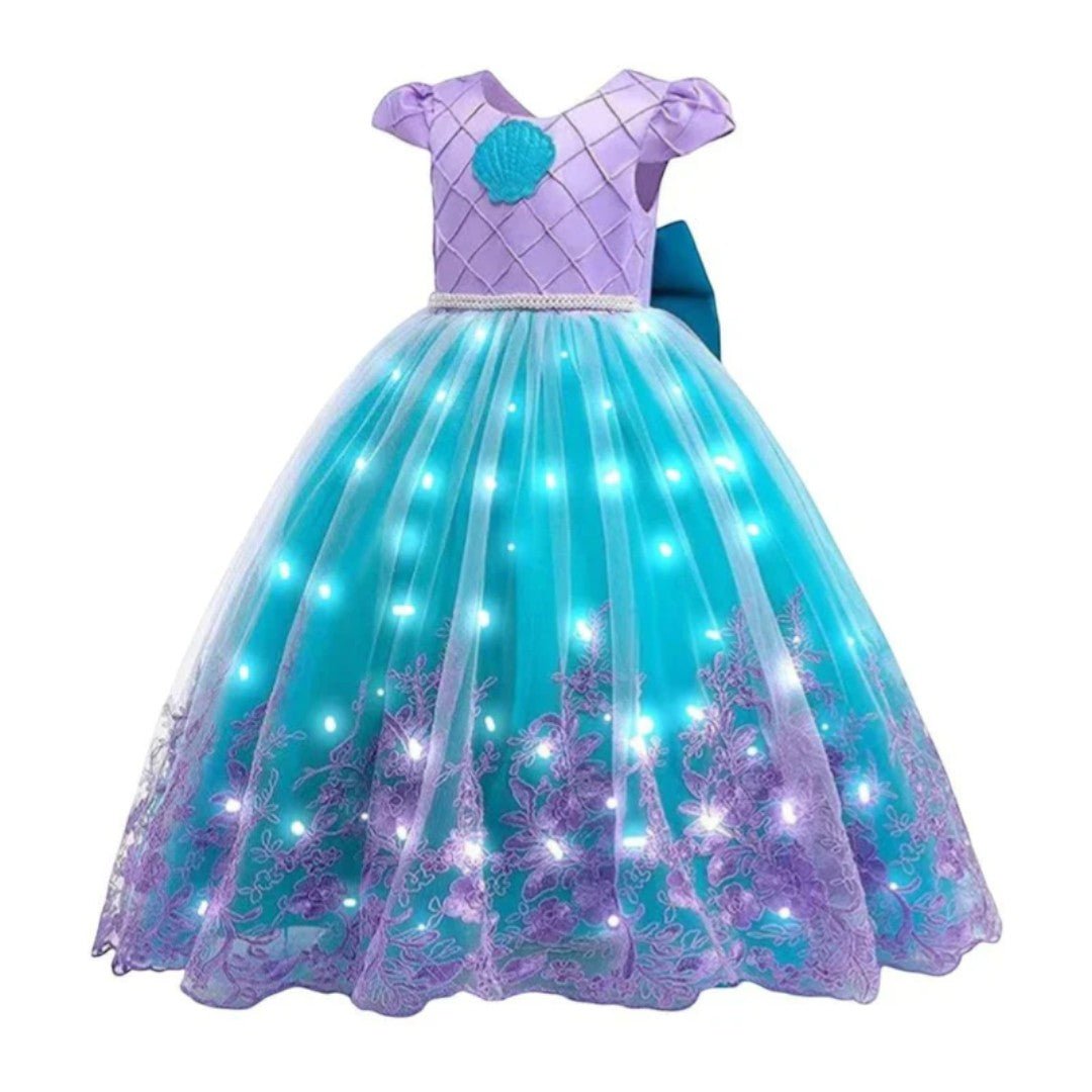 Princess dress costume with light up skirt for kids
