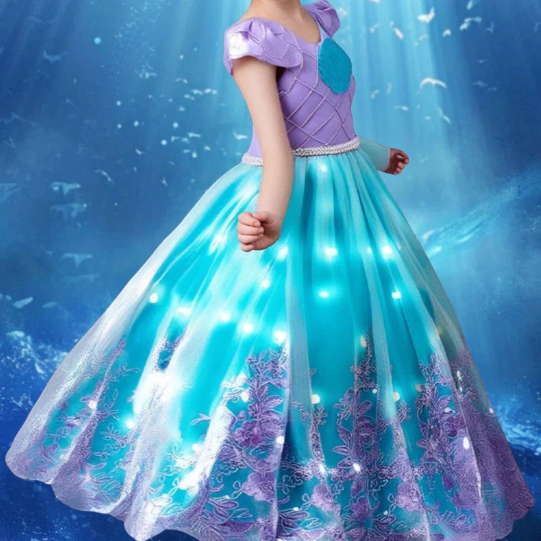 Princess dress costume with light up skirt for kids