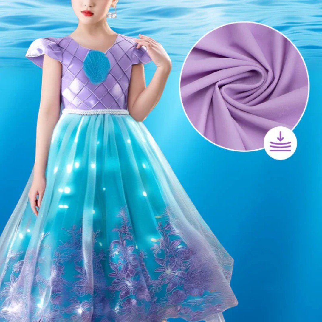 Princess dress costume with light up skirt for kids