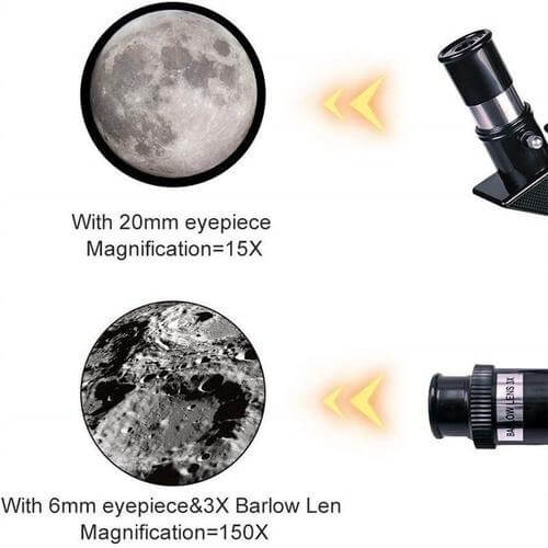 Professional Astronomical Telescope - Moon-Watching with Tripod Table Present - 150x Zoom