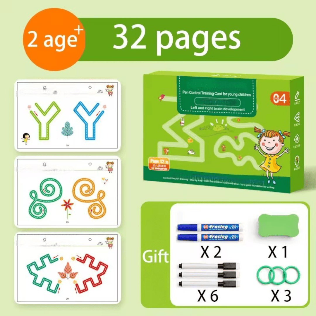 Reusable Writing Practice Workbook for Kids