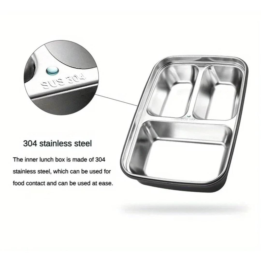 Stainless steel bento lunchbox detail