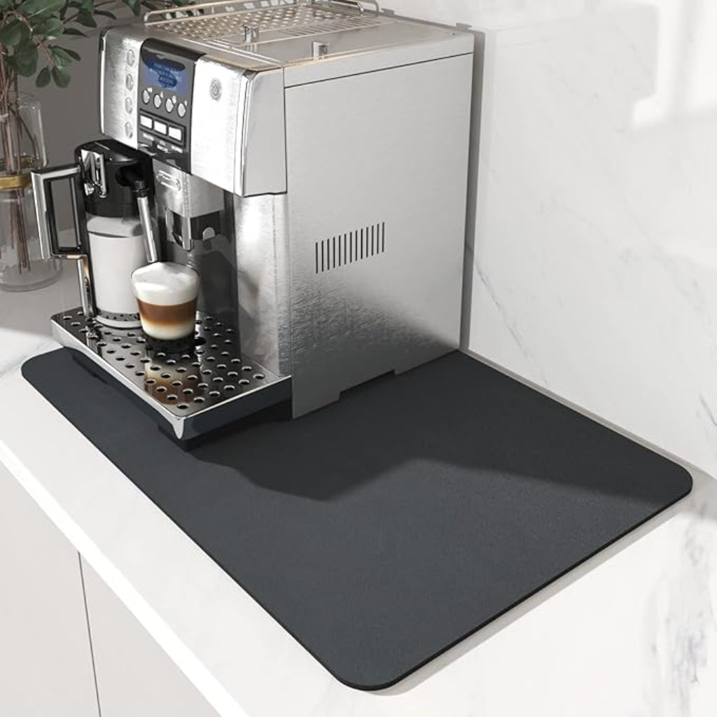 Super Absorbent Coffee Bar Mat Quick Dry Stain Free Easy Clean
