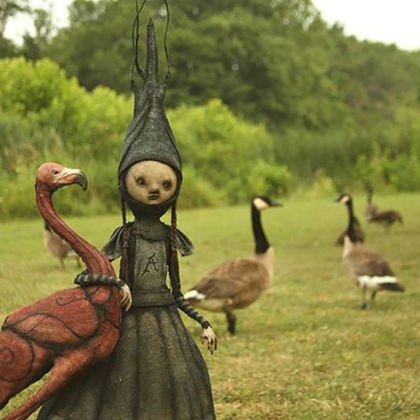 The Dark and Bizarre Art – Creepy Witch Sculptures (Halloween Decoration)