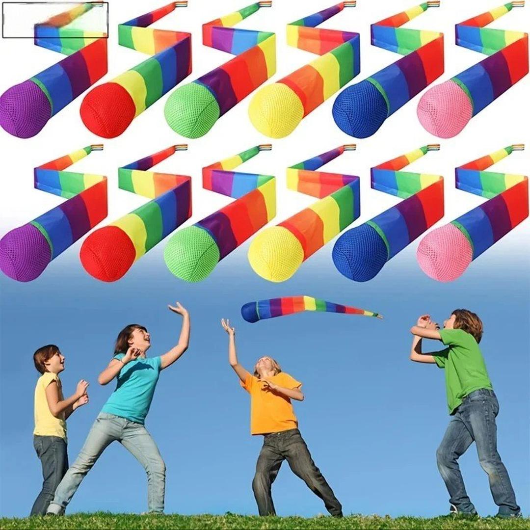 Throw and Catch Ball with Rainbow Tail