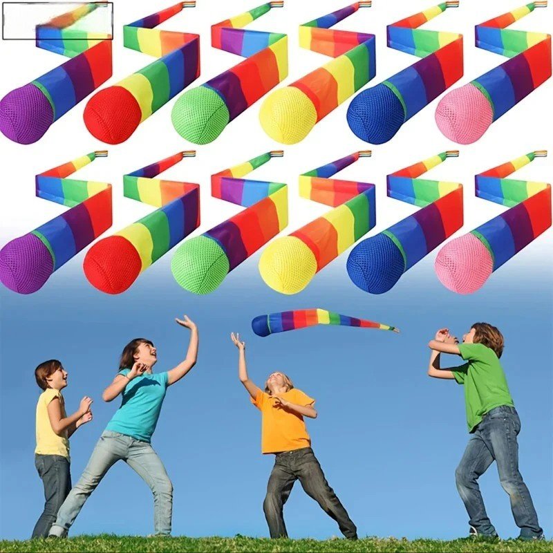 Throw and Catch Ball with Rainbow Tail