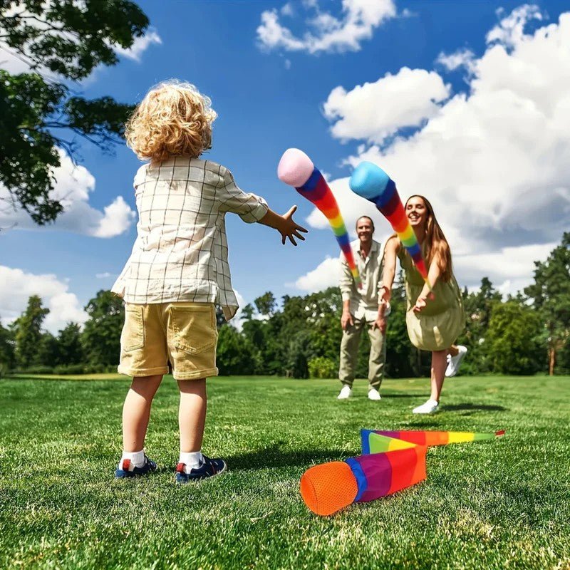 Throw and Catch Ball with Rainbow Tail