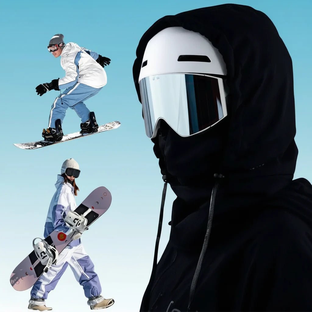 Waterproof Fleece Lined Hood Winter Sports Adjustable Windproof