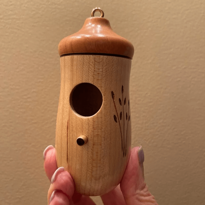 Wooden Hummingbird House - Gift for Nature Lovers