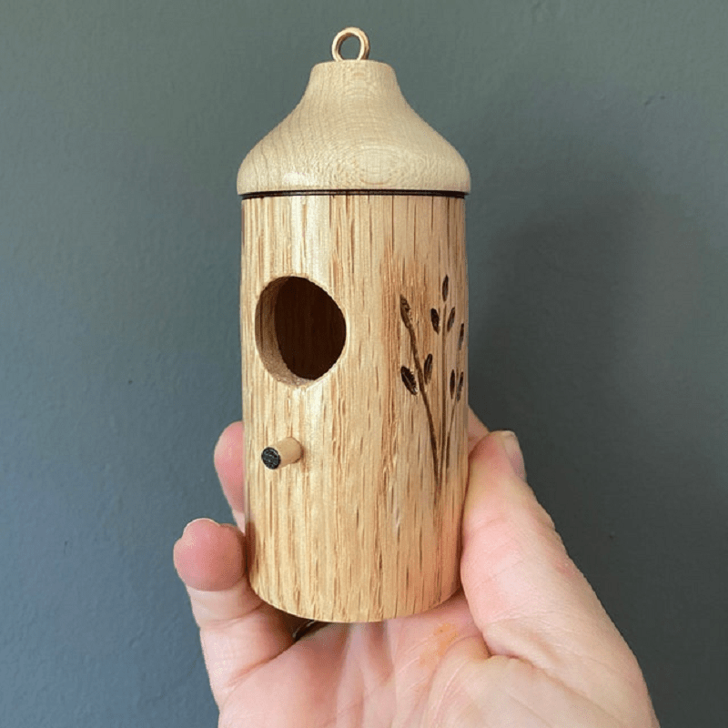 Wooden Hummingbird House - Gift for Nature Lovers