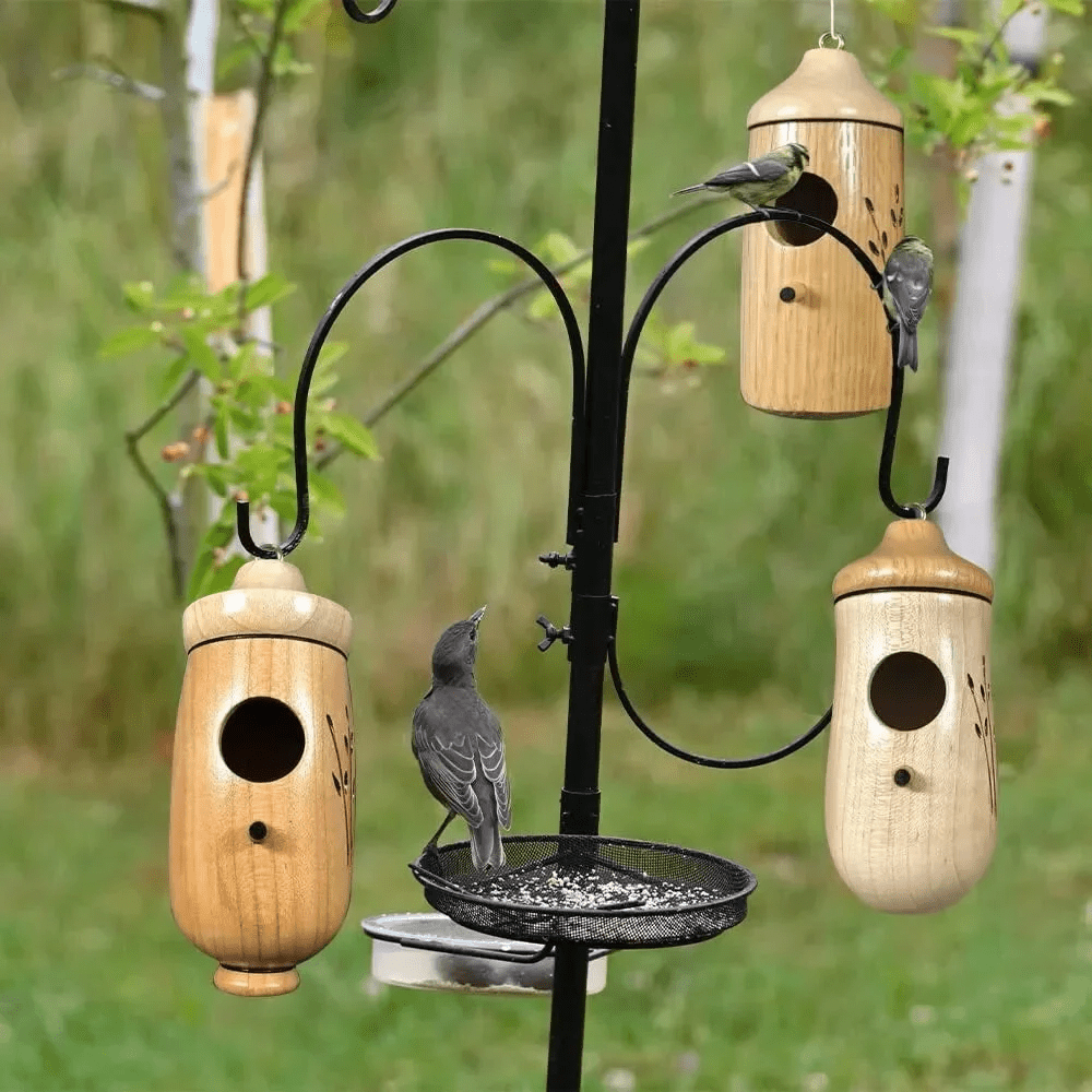 Wooden Hummingbird House - Gift for Nature Lovers
