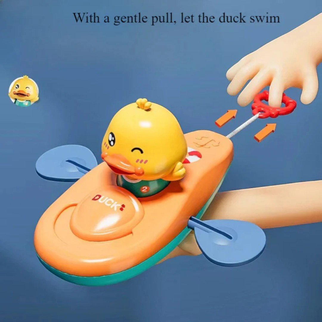 Yellow Duck Paddle Bath Toy