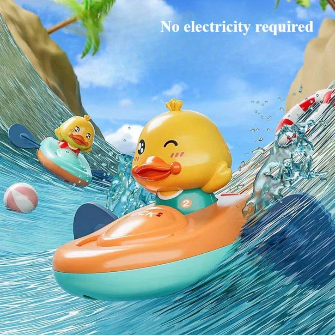 Yellow Duck Paddle Bath Toy